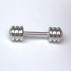 Dumbbell Shape Alloy Miniature Ornaments&nbsp;PW-WG86801-01