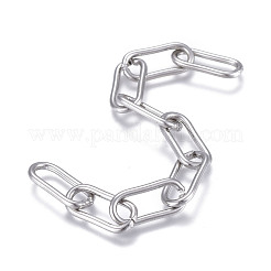Tarnish Resistant 3.28 Feet 304 Stainless Steel Paperclip Chains&nbsp;X-CHS-F012-05P