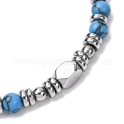 Adjustable 304 Stainless Steel Gemstone Beaded Bracelets&nbsp;FS-WG23DE2-12-1