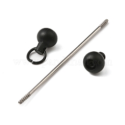 Plastic Beadable Keychain Bar for Jewelry Making DIY Crafts&nbsp;AJEW-C040-01F-1