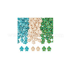 120Pcs 3 Colors Dyed Synthetic Turquoise Beads&nbsp;G-NB0005-48