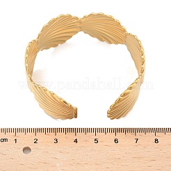 304 Stainless Steel Cuff Bangles for Women&nbsp;AJEW-P127-20G