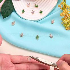 15Pcs 3 Colors Transparent Glass Links/Connectors&nbsp;GLAA-SZ0002-39