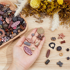 220G Mixed Antique Style Acrylic Beads/Pendants&nbsp;MACR-PA0001-57