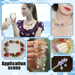 250Pcs 4Styles Acrylic Bead Caps&nbsp;OACR-GA0001-33