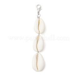 Natural Mixed Cowrie Shell Pendants Decorations&nbsp;HJEW-JM03631