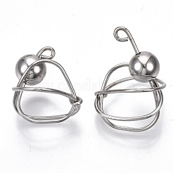 Rack Plating Alloy Wire Wrapped Pendants&nbsp;PALLOY-S132-152P-RS