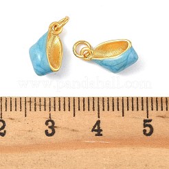 Brass Enamel Pendants&nbsp;KK-K364-29G