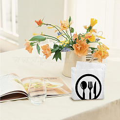Iron Napkin Holder&nbsp;DJEW-WH0020-003