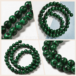 2 Strands Synthetic Malachite Dyed Beads Strands&nbsp;G-PA0002-71