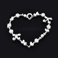 Rack Plating Alloy Open Back Bezel Pendants&nbsp;PALLOY-Q351-67S-FF