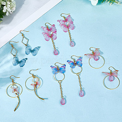 10Pair Brass Dangle Earring&nbsp;EJEW-SC00004