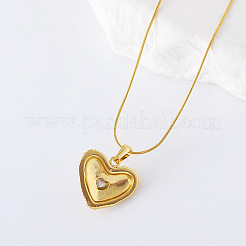 3Pcs Stainless Steel Heart Pendant Necklaces for Women&nbsp;XH6579