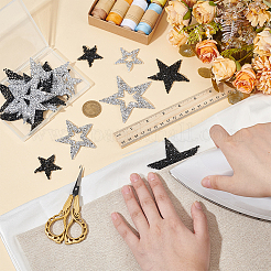 8 Styles Star Hotfix Resin Rhinestone Iron on Patches&nbsp;PATC-FG0002-27