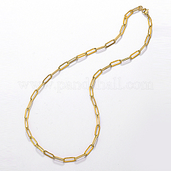 201 Stainless Steel Paperclip Chain Necklaces for Women&nbsp;LS-KC1989