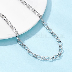 5MM 304 Stainless Steel Figaro Chain Necklaces for Women&nbsp;NJEW-JN05629