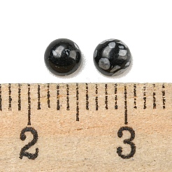 Synthetic Snowflake Obsidian Cabochons&nbsp;G-H309-03-04