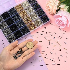 240Pcs 24 Styles Glass Twisted Bugle Beads&nbsp;SEED-YW0003-12