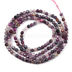 Natural Red Corundum/Ruby and Sapphire Beads Strands&nbsp;G-S361-2.5mm-013