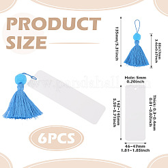 6Pcs Blank Kraft Paper Bookmark&nbsp;AJEW-TADJ0001-31H