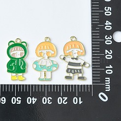 15Pcs 3 Styles Alloy Enamel Pendants&nbsp;ENAM-CJ0004-54