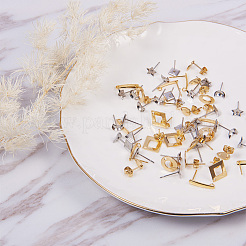 304 Stainless Steel Stud Earring Components&nbsp;STAS-PH0004-09