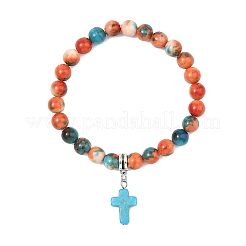 Unisex Synthetic Mixed Stone Bracelets&nbsp;BJEW-JB13626
