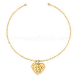 304 Stainless Steel Pendant Open Choker Necklaces for Women&nbsp;NJEW-Z046-07G-01