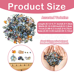 620Pcs 13 Styles Electroplate Glass Beads&nbsp;EGLA-YW0005-81