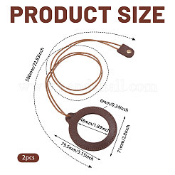 2Pcs Neck Wear Magnifying Glass&nbsp;AJEW-CA0005-27D