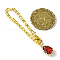 Alloy with Faceted Glass Rhinestone Cup Pendant Decorations&nbsp;HJEW-JM01788