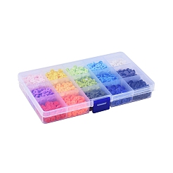 15 Colors Handmade Polymer Clay Beads&nbsp;CLAY-X0011-02B