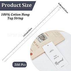 500Pcs Cotton Hang Tag Fasteners&nbsp;ODIS-CY0001-01B