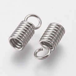 Tarnish Resistant 304 Stainless Steel Cord Ends&nbsp;STAS-F141-21P-10x4