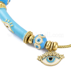 Brass European Bracelets&nbsp;BJEW-C080-02G-04