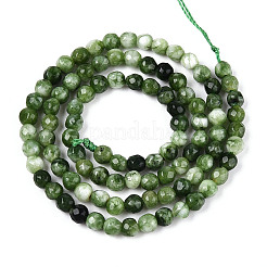 Dyed Natural White Jade Beads Strands&nbsp;G-T139-4mm-60-18