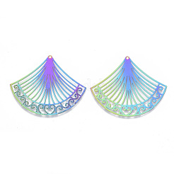 Ion Plating(IP) 304 Stainless Steel Filigree Pendants&nbsp;X-STAS-R102-31