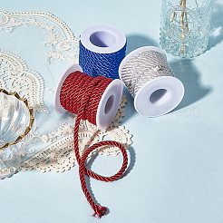 3 Rolls 3 Colors Polyester Cord&nbsp;OCOR-CY0001-25B