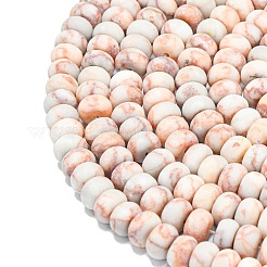 Natural Red Netstone Beads Strands&nbsp;G-P575-A15-8x5mm