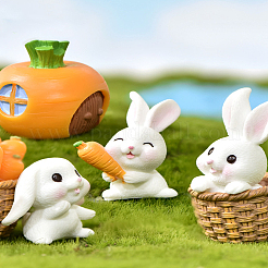8Pcs 8 Styles Resin Statue&nbsp;FIND-LP0008-76