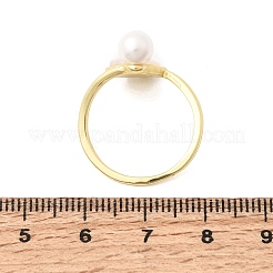 Adjustable Brass White Shell Cuff Rings&nbsp;SH-CBA3B38-01G