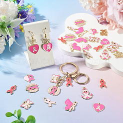 50Pcs 10 Styles Alloy Enamel Pendants&nbsp;ENAM-TA0003-90