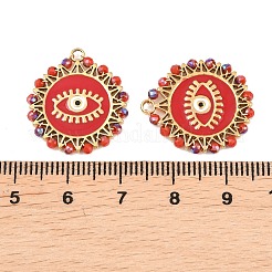 304 Stainless Steel Enamel Glass Pendants&nbsp;LS-STAS-B132-02G-03