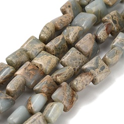 Natural Aqua Terra Jasper Beads Strands&nbsp;G-Z110-H01-8x8mm