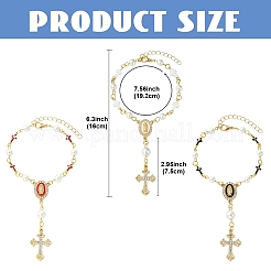 Brass Enamel & Shell Pearl Pendant Decorations&nbsp;HJEW-YW00501-01