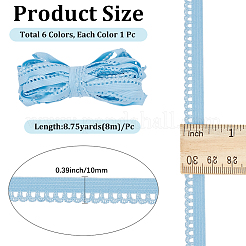 48M 6 Colors Polyester Lace Trim&nbsp;OCOR-GF0006-06