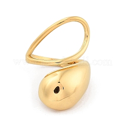 Ion Plating(IP) 304 Stainless Steel Cuff Rings&nbsp;RJEW-P101-02G