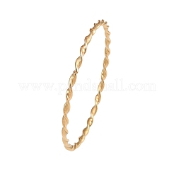 304 Stainless Steel Twist Bangles for Women&nbsp;LS-BJEW-G759-06G