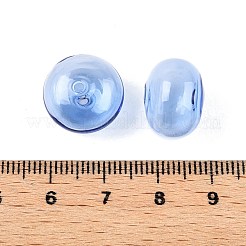 Transparent Handmade Blown Glass Globe Beads&nbsp;GLAA-T012-53G