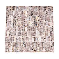 Natural Freshwater Shell Mosaic Tile Cabochons&nbsp;SHEL-Q029-01